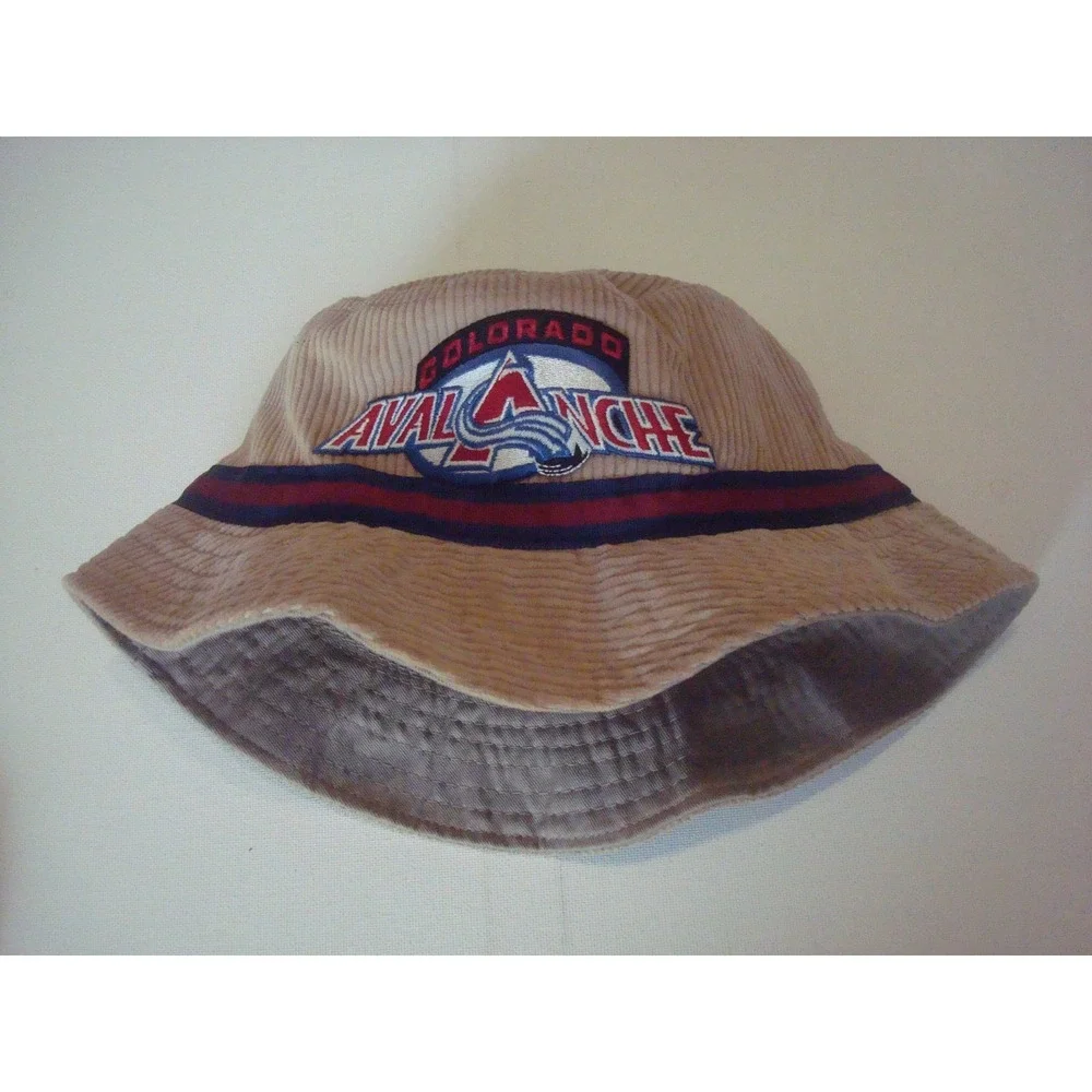 COLORADO AVALANCE MED/LG FLOPPY BUCKET CORD  BEACH 00S Y2K  HAT CAP VINTAGE  S2